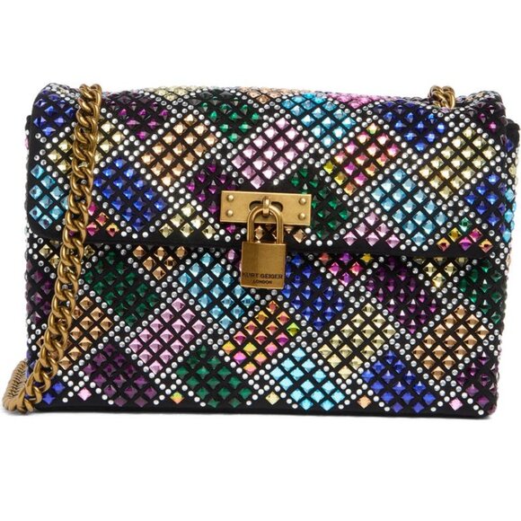 NEW Kurt Geiger London Mini Brixton Crystal Shoulder Bag Purse and Dustbag NWT - Picture 3 of 7